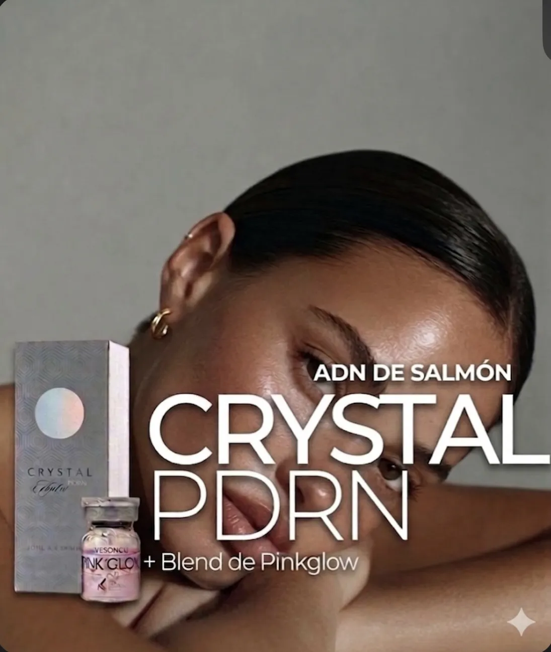 Crystal PDRN · ADN de Salmón + Blend de Pink Glow